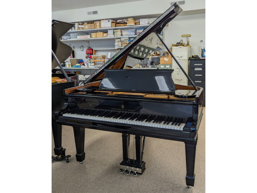 Rebuilt High-Gloss Ebony Steinway O